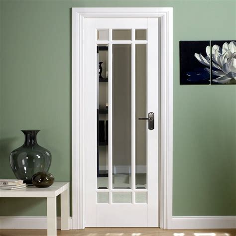 Manhattan Internal Door - Bevelled Clear Glass - White Primed | Case, Arredamento, Idee