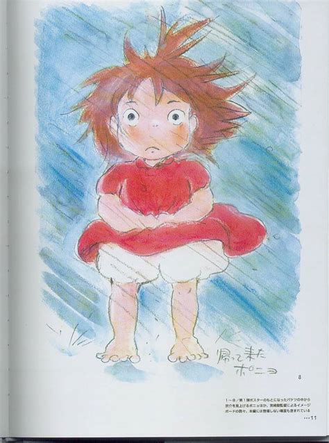 Ponyo Art Ponyo On The Cliff By The Sea Fan Art Fanpop