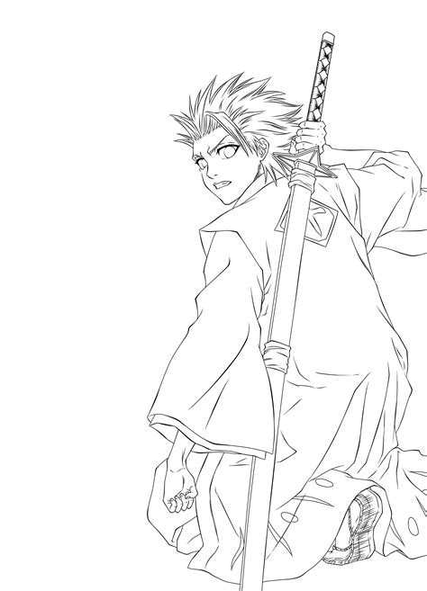 Lineart Hitsugaya Toshirou Tatuagens De Anime Desenhos De Anime