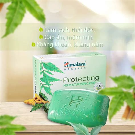 HCM Xà Phòng Neem Nghệ Tây Himalaya Giúp Kháng Viêm Kháng Khuẩn Ngăn