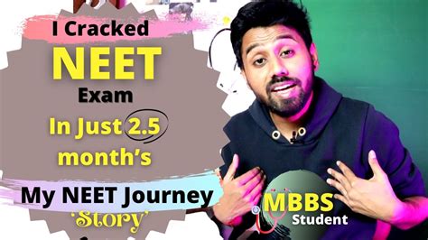 My NEET Journey Story I Cracked NEET In Just 2 5 Months 6 Month