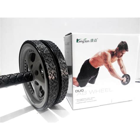 jual roller abs duo sixpack abs wheel roller binaraga abs roda sixpack