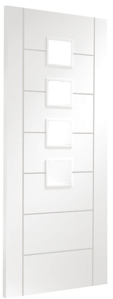 Palermo Original Internal White Primed Door With Obscure Glass The