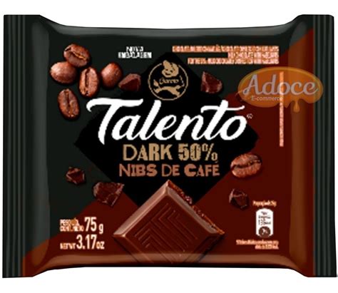 Chocolate Talento Dark Cacau Nibs De Caf Pronta Entrega