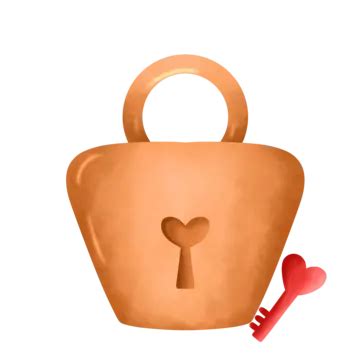 Red Heart Shaped Padlock Red Lock Love Png Transparent Clipart Image