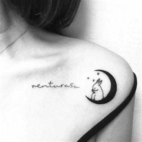 Rabbit Temporary Tattoo Rabbit Moon Tattoo Animal Rabbit - Etsy