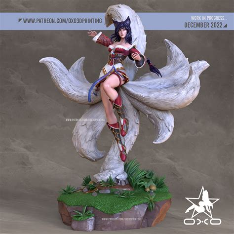 D File Ahri Nine Tailed Fox From League Of Legends D Printable