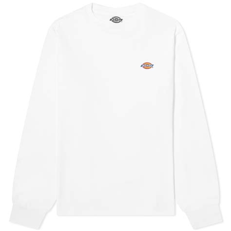 Dickies Long Sleeve Mapleton T Shirt White End