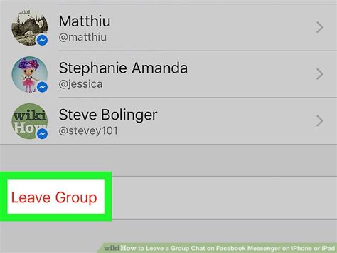 How To Leave A Group Chat On Facebook Messenger On Iphone Or Ipad