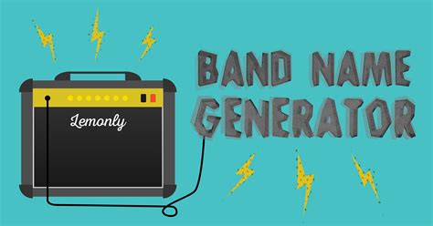 How To Make A Band Name Generator - Lemonly Infographics