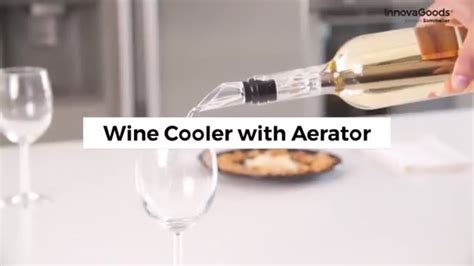 Innovagoods Kitchen Sommelier Wine Cooler With Aerator Youtube