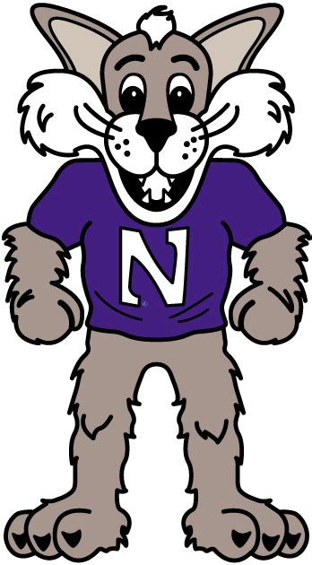 Northwestern Wildcats Logo Mascot Logo NCAA Division I N R NCAA