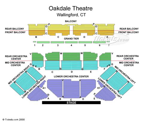 Toyota Oakdale Theatre Seating Chart