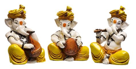 Buy Sn Handicrafts Musical Ganesha Plying Different Instruments