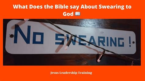 What Does The Bible Say About Swearing To God Youtube