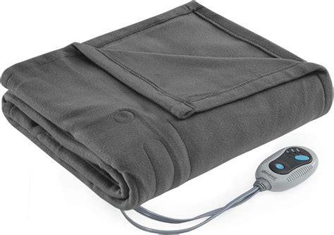 Beautyrest Fleece Electric Blanket Heated Throw Wrap Super Soft