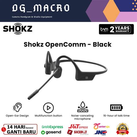 Jual Shokz Opencomm Wireless Bone Conduction Headphones Shopee Indonesia