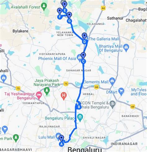 Bangalore To Doddaballapur Route Map - Winter Olympic 2024