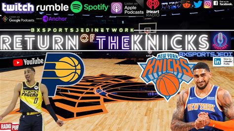 Knicks Vs Pacers Livewatch Along Knick Fans Party Return Of The