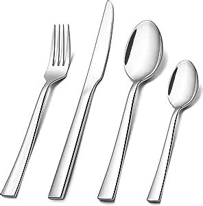 Cutlery Set Joyfair Piece Stainless Steel Flatware Silverware Set