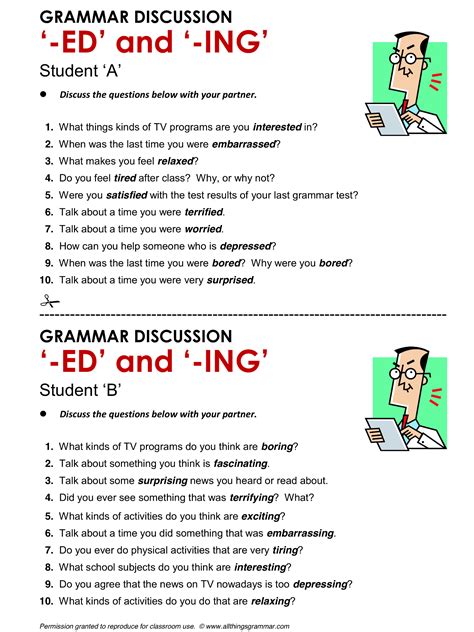 Participle Worksheets