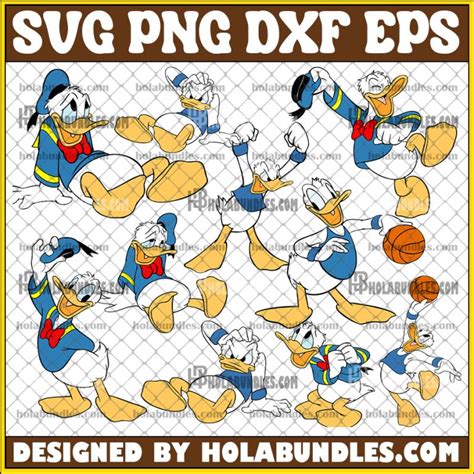 Donald Duck Bundle Svg Cartoon Svg Bundle Donald Duck Svg Cartoon