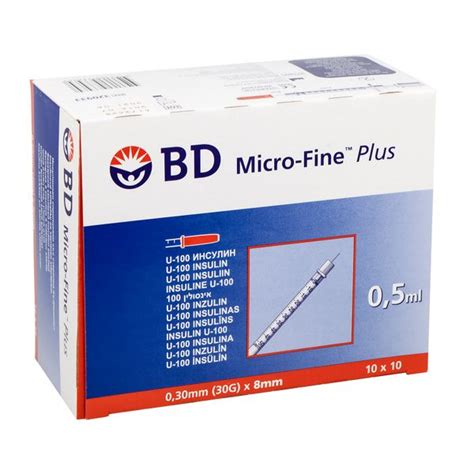 Bd Micro Fine Plus Strzykawka Insulinowa Ml U Z Ig G