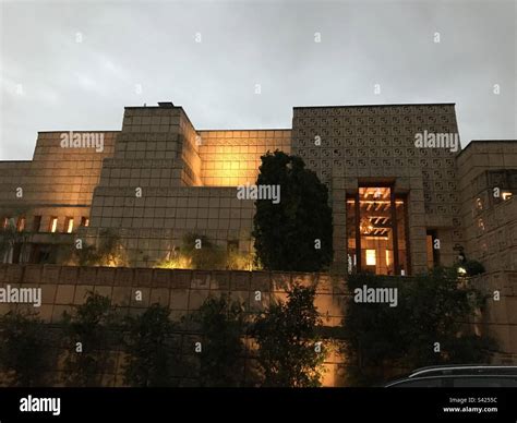 The Ennis House In The Los Feliz Neighborhood Of Los Angeles