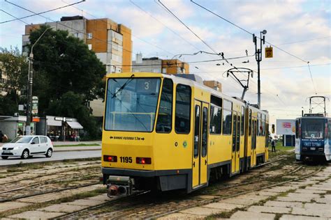 Львов Tatra KT4DM 1195 Фото Городской электротранспорт