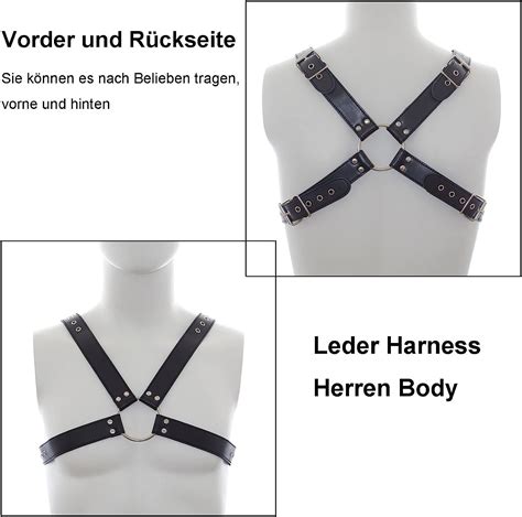 Limmion Herren Harness Körper Geschirr Body Brust Sexy Männer