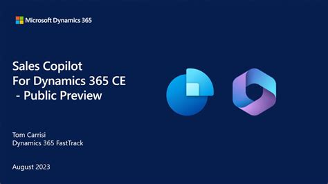 Sales Copilot For Dynamics Ce Public Preview Overview Youtube