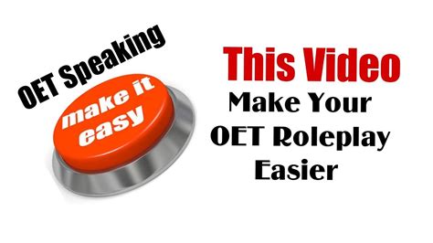 Make Your Roleplay Easier Oet Speaking Tips Useful Phrases Youtube