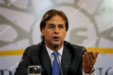 Uruguays Presidentelect Luis Lacalle Pou Speaks Editorial Stock Photo ...