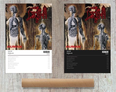 Death Human Album Cover Poster for Home Wall Art - Etsy