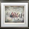 L S Lowry Sailing Boats Print Signed Limited Edition Print