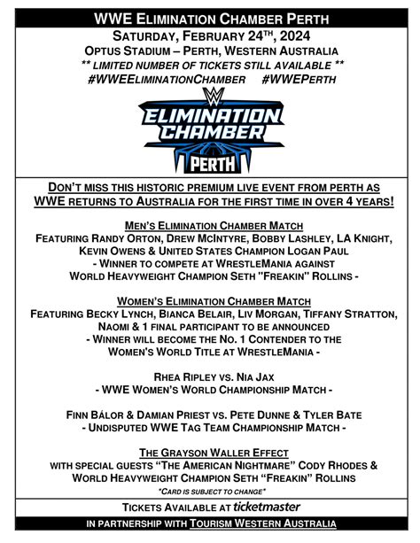 WWE: Elimination Chamber Tickets, Tour & Concert Information | Live ...