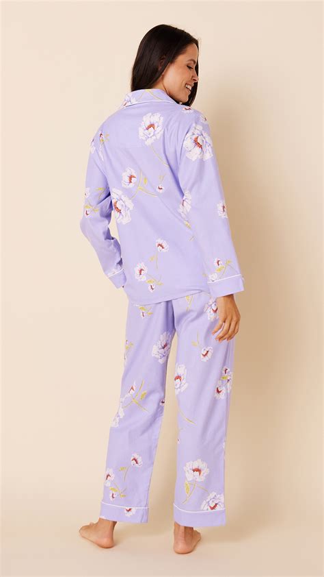 The Cats Pajamas Womens Isabella Cotton Flannel Classic Pajama Set