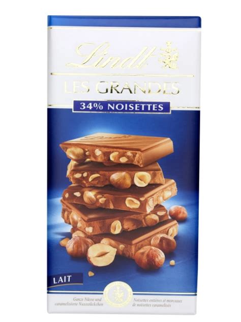 Tablette De Chocolat Au Lait Noisettes LES GRANDES LINDT