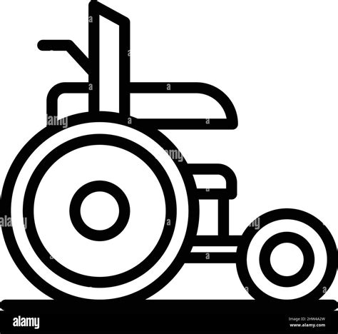 Wheelchair Vehicle Icon Outline Vector Power Drive Motor Person Stock