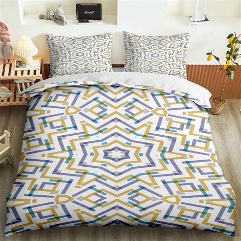 Geometry Duvet Cover Watercolor Abstract Painting For Quilt Comforter