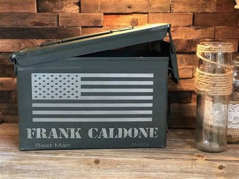 Groomsman Gifts Ammunition Box Ammunition Crate Groomsman Gift Box Ammo