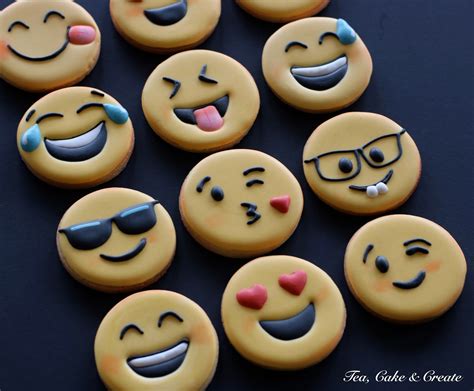 Tea Cake And Create Emoji Cookies