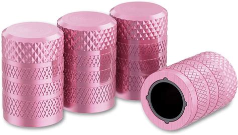 Tire Valve Stem Caps Pink Pcs Pack Anodized Aluminum Tire Valve