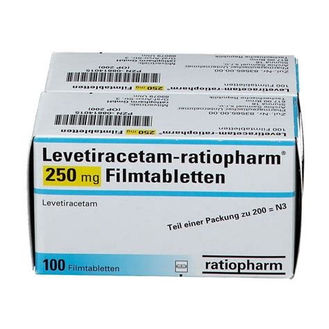 Levetiracetam Ratiopharm 250 Mg 200 St Mit Dem E Rezept Kaufen Shop