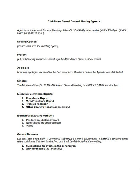 Meeting Agenda 57 Examples Format How To Make Pdf