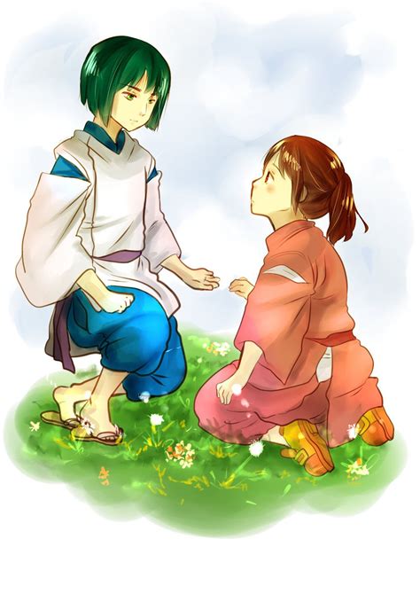 Spirited Away Haku And Chihiro Fanart By White Bears On Deviantart