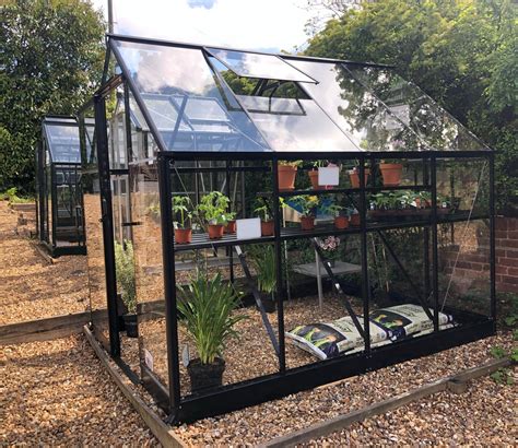 Halls Qube 6 X 8 Ft Greenhouse Back Garden Design Greenhouse