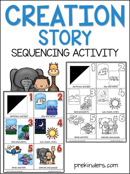 Bible Story Sequencing Cards Prekinders Preschool Activities