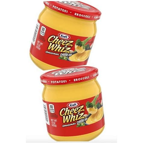 cheez whiz original cheese dip  oz jar pack   walmartcom