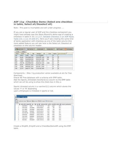 PDF ADF CheckBox En Tablas DOKUMEN TIPS